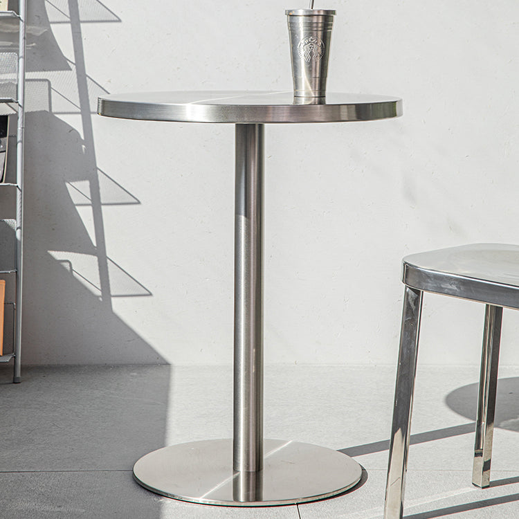 Industrial Style Dining Table Stainless Steel Dining Table for Coffee Shop