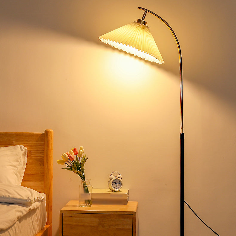 1 leichte kegelförmige Stehlampen Modernismus Stoff Standard Lampe für Wohnzimmer Esszimmer