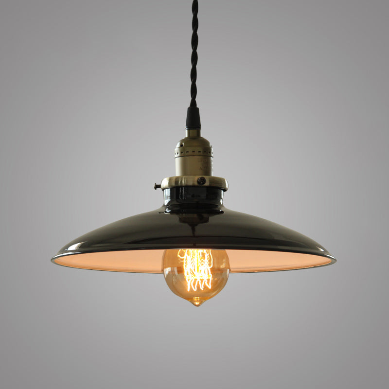Smeedijzeren hangende hanglamp vintage 1-licht drop hanger voor eetkamer