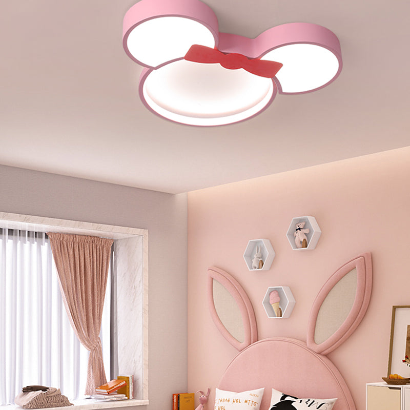 Modern Minimalism LED Ceiling Light Lovely Cartoon Flush-mount Lamp for Kids Bedroom