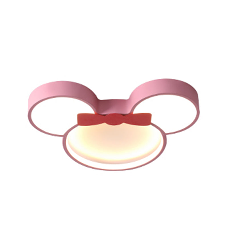 Modern Minimalism LED Ceiling Light Lovely Cartoon Flush-mount Lamp for Kids Bedroom