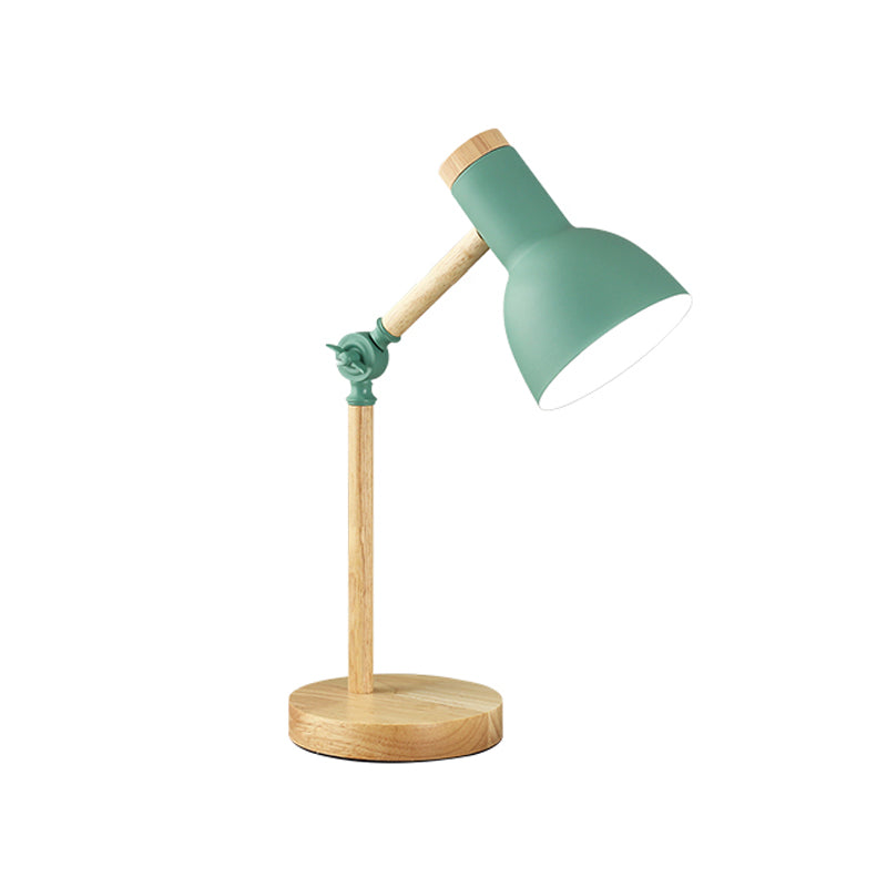 Modern Macaron Bedside Table Lamps Wooden Desk Lamp for Living Room Children's Bedroom