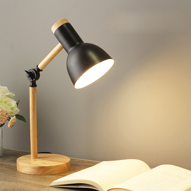 Modern Macaron Bedside Table Lamps Wooden Desk Lamp for Living Room Children's Bedroom