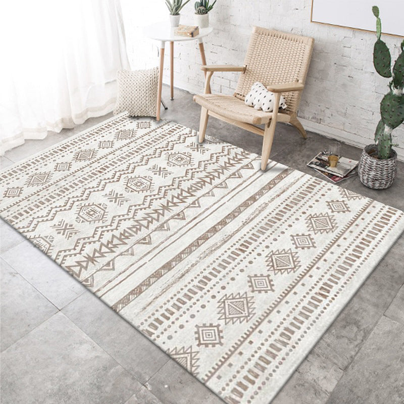 Tapis de chambre à coucher Morocco Print Intérieur Rapis en polyester Rapier avec un support sans glissement