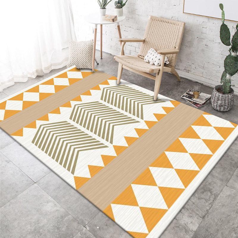 Slaapkamer tapijt Marokko print binnen tapijt polyester gebied tapijt met niet-slip rug