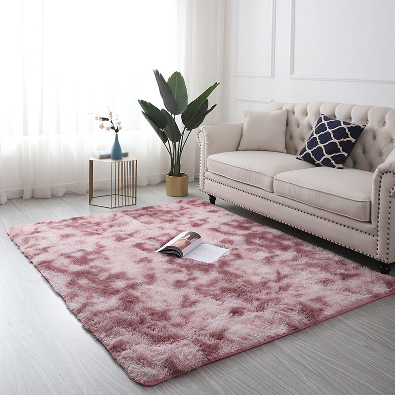 Tip dye tapis en peluche tapis salon Tacon résistant au tapis intérieur pour décoration de la maison