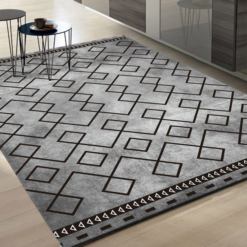 Bohemian Area Rug American Print Polyester Area Carpet Stain Resistant Rug