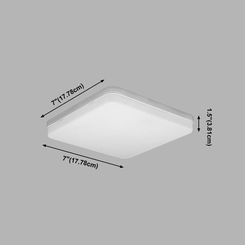 Lámpara de techo LED con forma geométrica, acrílico moderno, 1 luz, montaje empotrado para cocina