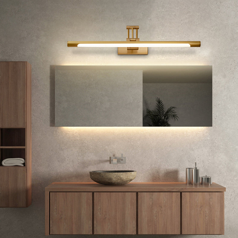 Lámpara de espejo de maquillaje de cobre simple moderna lámpara de espejo led nórdico lámpara de luz para baño