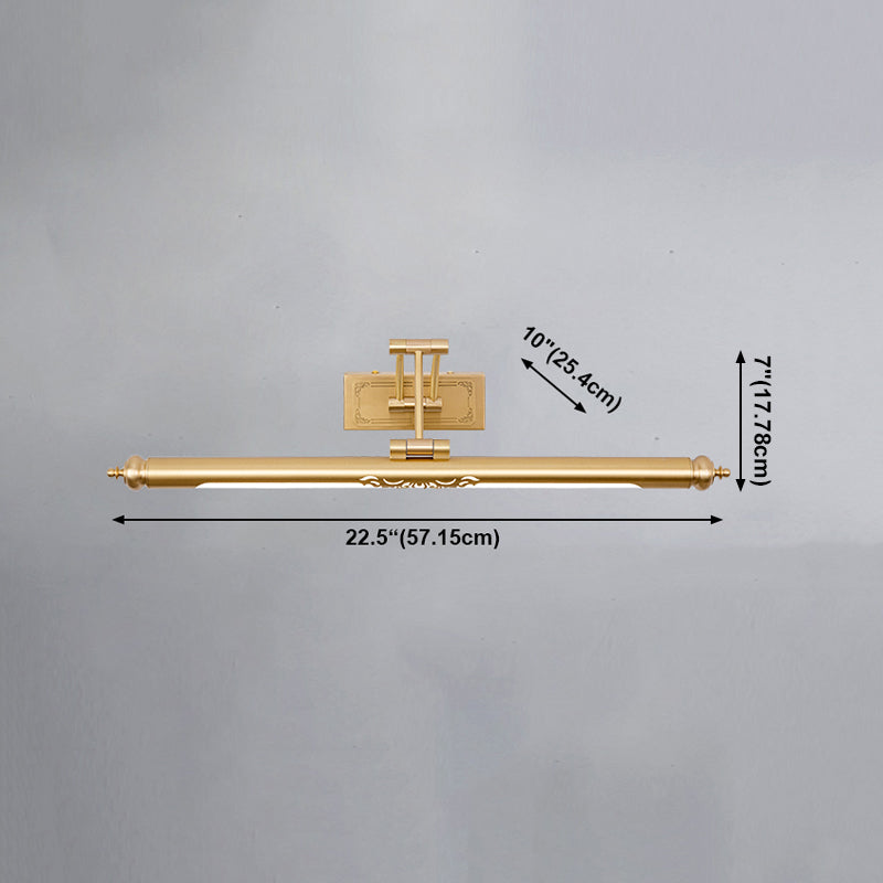 Lámpara de espejo de maquillaje de cobre simple moderna lámpara de espejo led nórdico lámpara de luz para baño