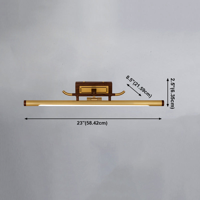 Lámpara de espejo de maquillaje de cobre simple moderna lámpara de espejo led nórdico lámpara de luz para baño