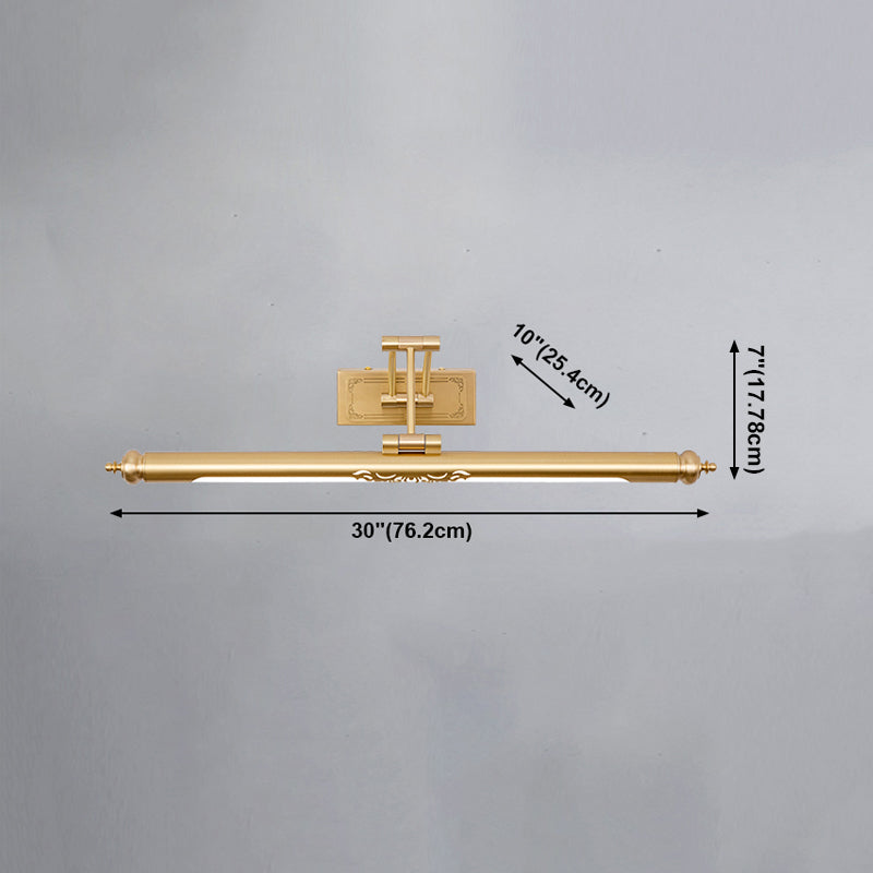 Lámpara de espejo de maquillaje de cobre simple moderna lámpara de espejo led nórdico lámpara de luz para baño