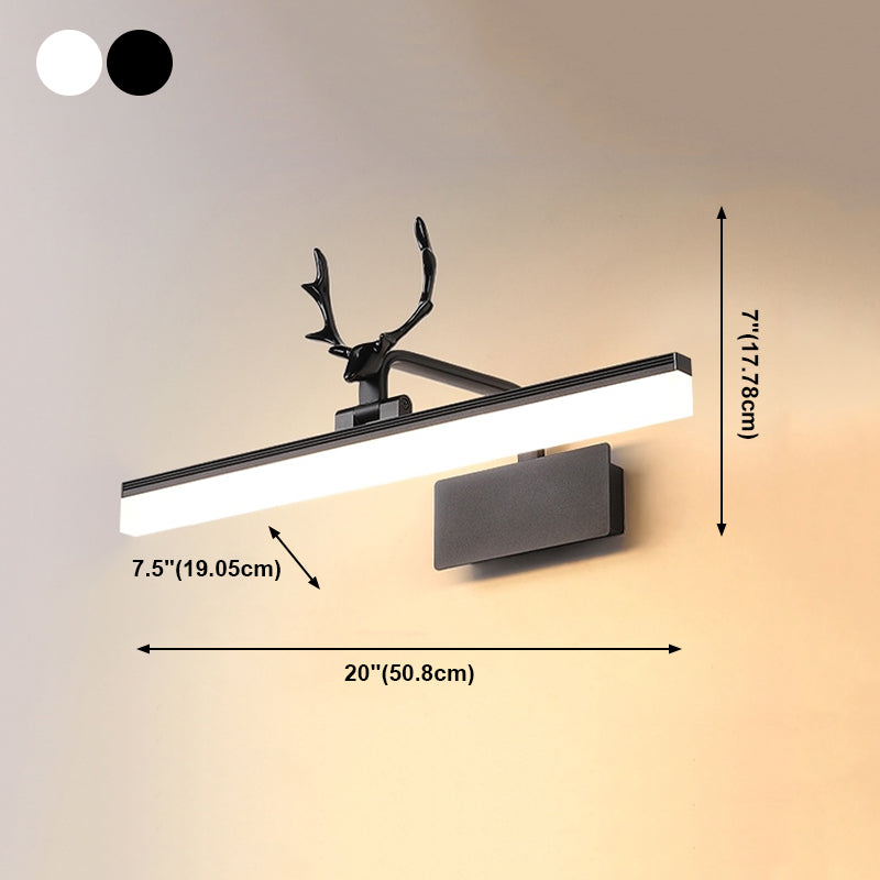 Lámpara de espejo de maquillaje de asta simple moderna
