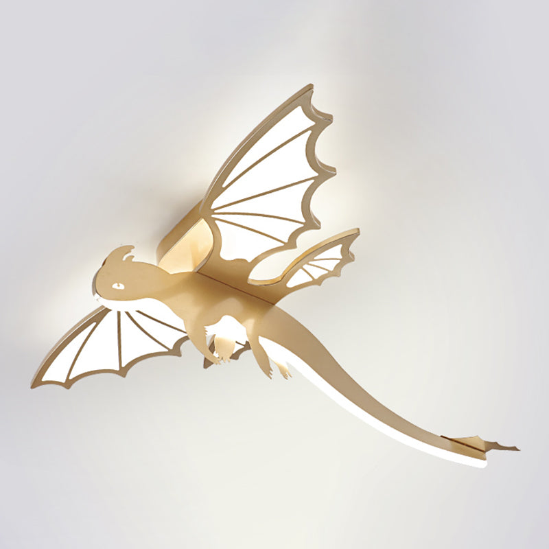 Lampada da soffitto a LED a forma di dinosauro Lampada da incasso creativa in stile moderno per soggiorno camera da letto