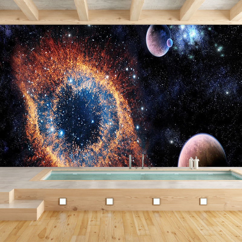 Mural Decorative Horizontal Illustration Universe Eco-friendly for Sitting Room