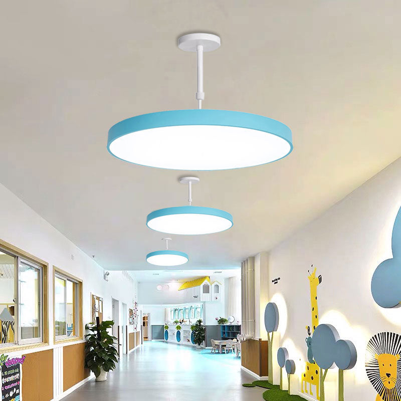 Lief de suspension de pendentif à LED ronde multicolore