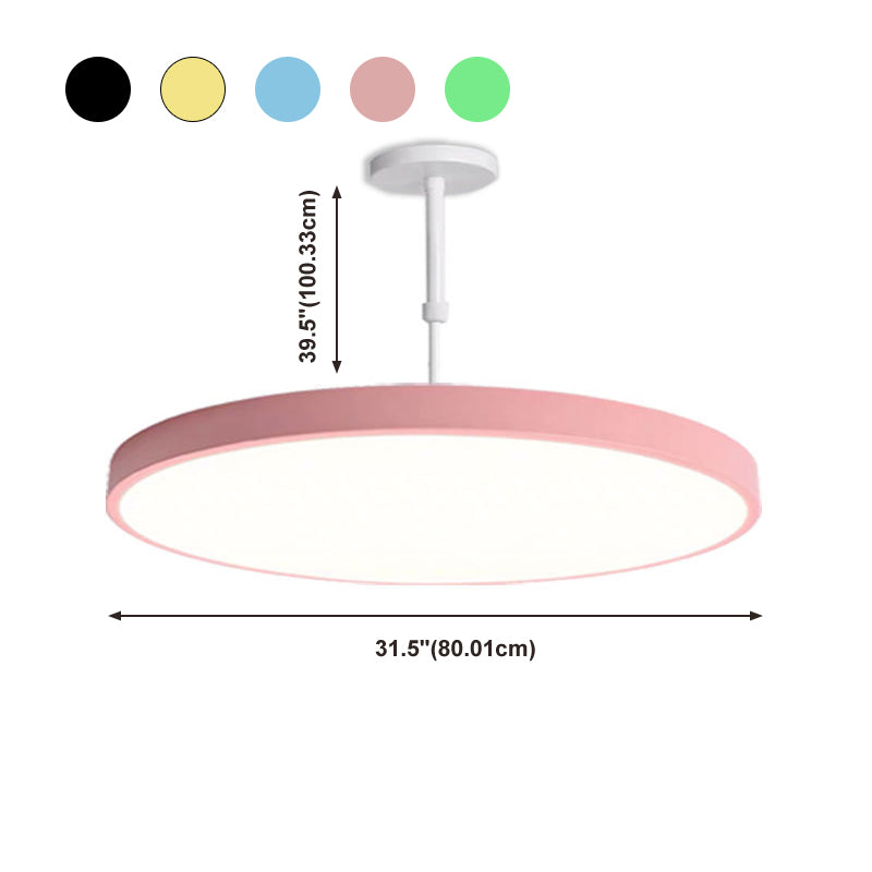 Lief de suspension de pendentif à LED ronde multicolore