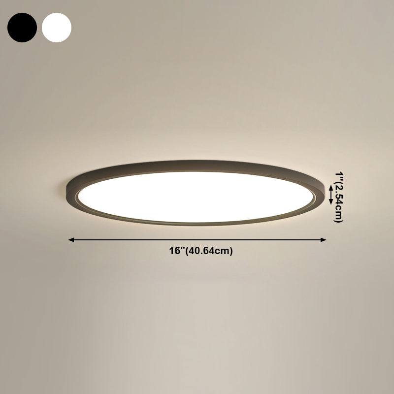 Simplicity Flush Mount Ceiling Lighting Fixture Round LED Ceiling Mounted Light