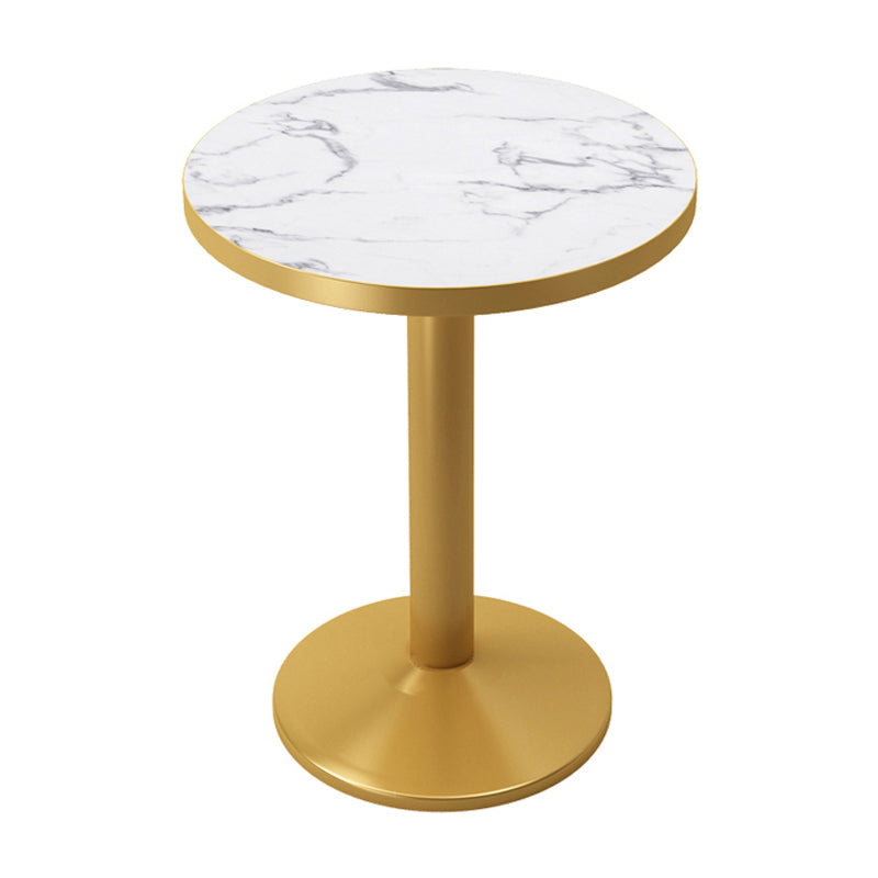 Metal Traditional Luxury Table Manufactured Wood Table with Pedestal Base