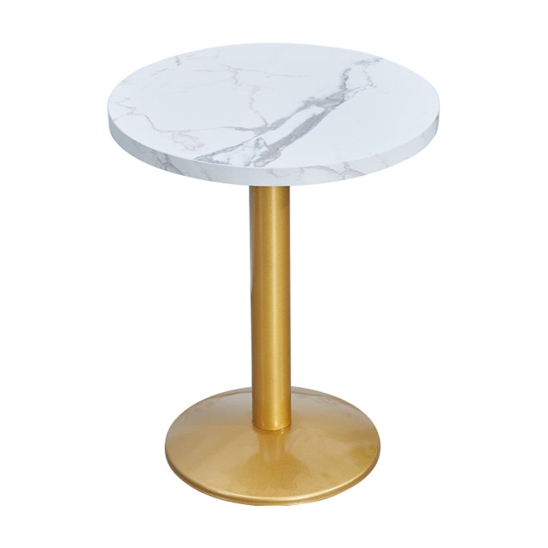 Metal Traditional Luxury Table Manufactured Wood Table with Pedestal Base