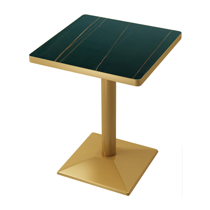 Metal Traditional Luxury Table Manufactured Wood Table with Pedestal Base