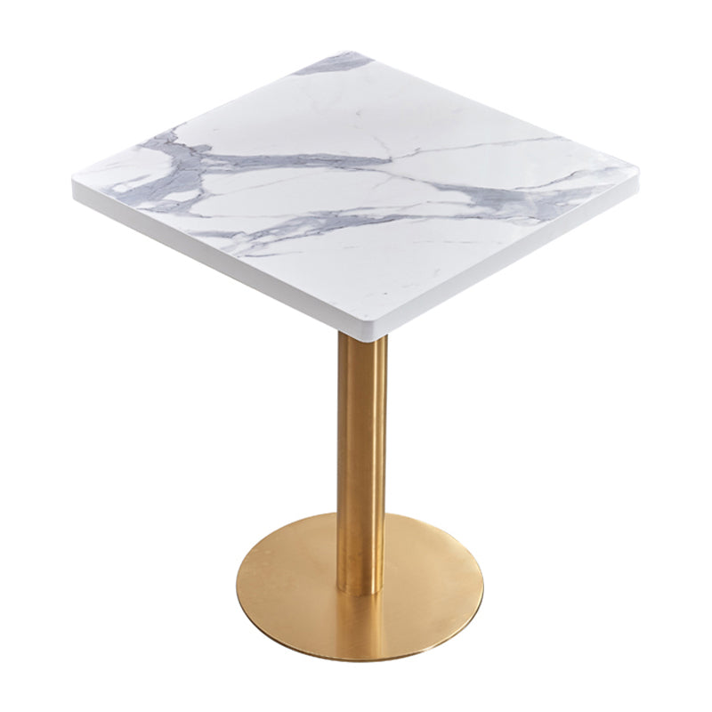 Metal Traditional Luxury Table Manufactured Wood Table with Pedestal Base