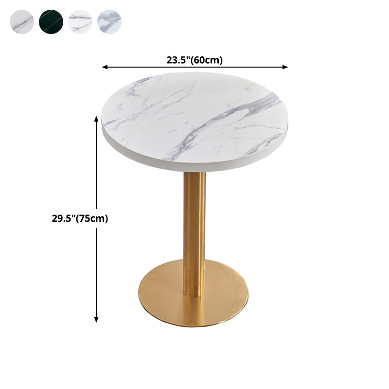 Metal Traditional Luxury Table Manufactured Wood Table with Pedestal Base