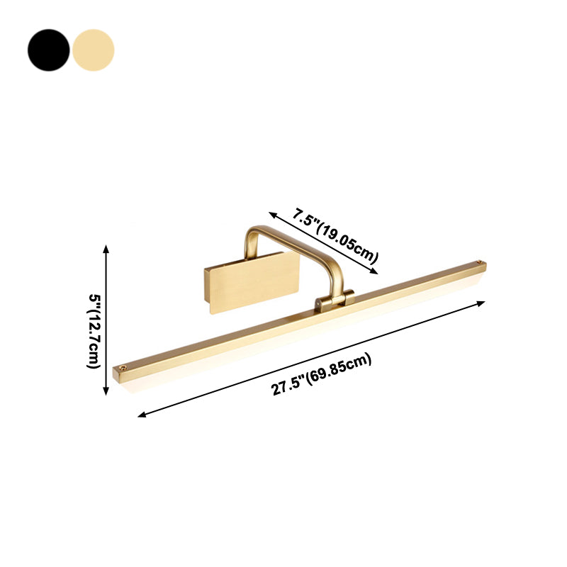 Lámparas de pared lineales de estilo moderno Barra de luz de tocador LED de 1 luces