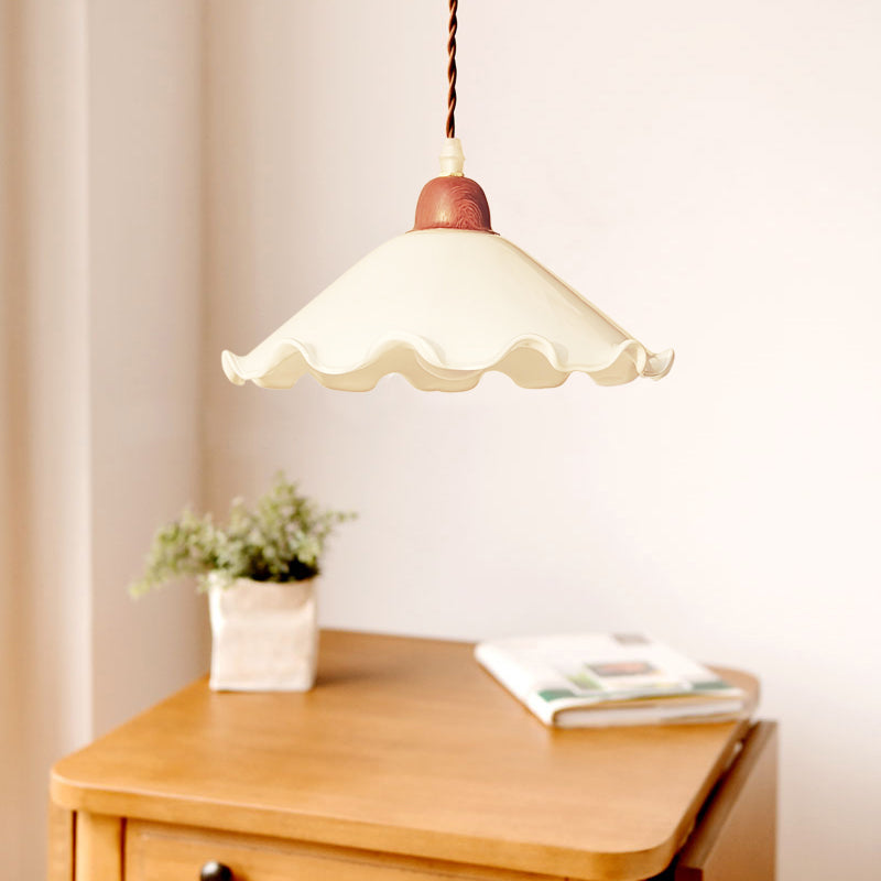 Forma del tazón iluminación colgante de estilo industrial 1 lámpara colgante de luz para porche