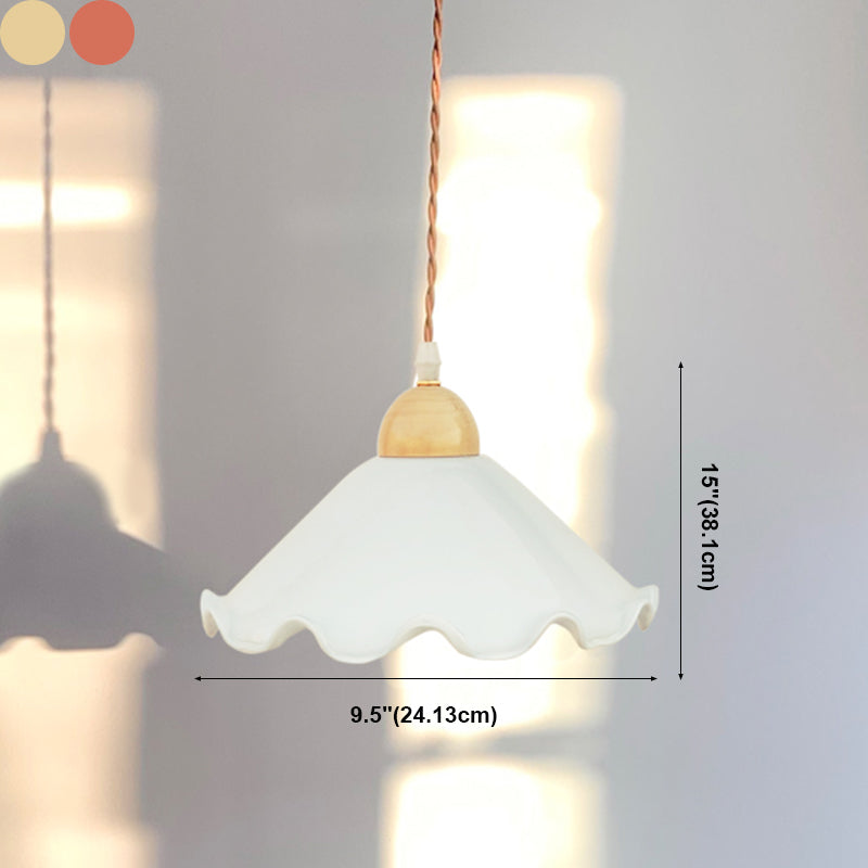 Schüsselform hängend Beleuchtung Industrial Style Glass 1 hängende Lampe für Veranda