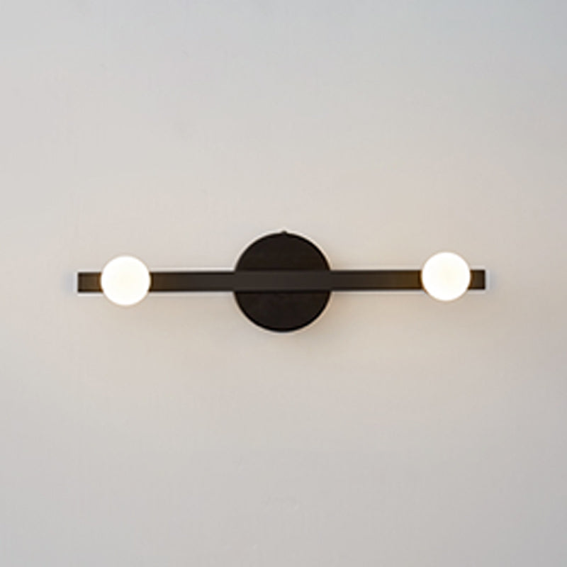 Linear Shape Metal Wall Sconce Modern Multi Lights Mirror Wall Mounted Lighting in Gold