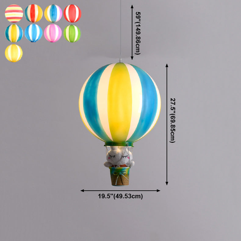 Hot Air Balloon Pendant Lighting 1-Light Kindergarten Ceiling Lamp(without doll)