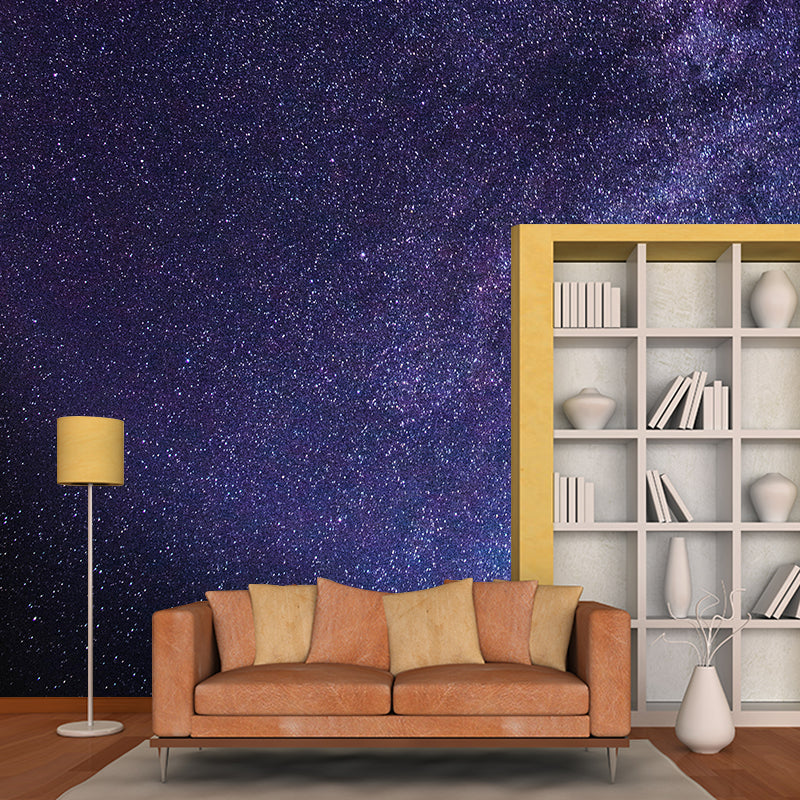 3D Space Mural Mildew Resistant Wall Cosmic Galaxy Wallpaper Sitting Room Wall Mural