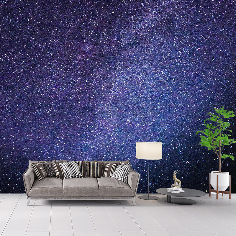 3D Space Mural Mildew Resistant Wall Cosmic Galaxy Wallpaper Sitting Room Wall Mural