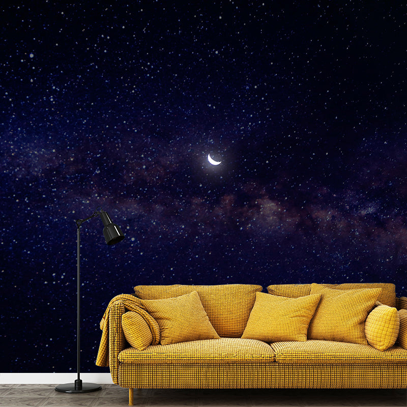 3D Space Mural Mildew Resistant Wall Cosmic Galaxy Wallpaper Sitting Room Wall Mural