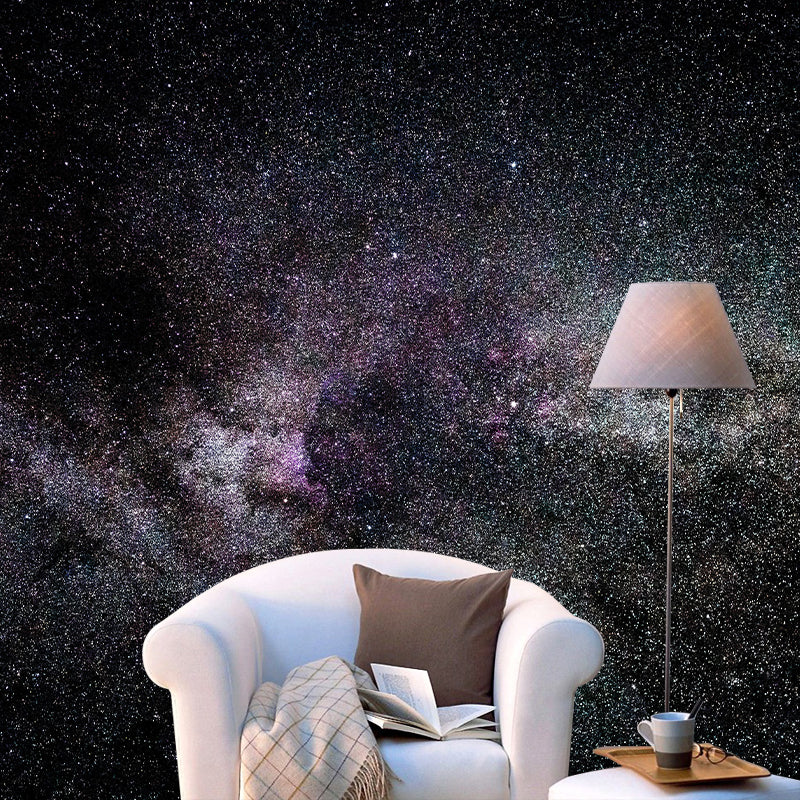 Space Mural Mildew Resistant Wall Cosmic Galaxy Wallpaper Bedroom Wall Mural