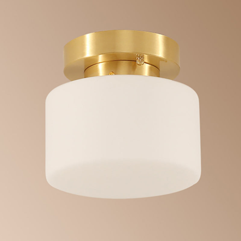 Glazen schaduw dicht bij het plafond Verlichtingsarmatuur Minimalistische plafondlamp