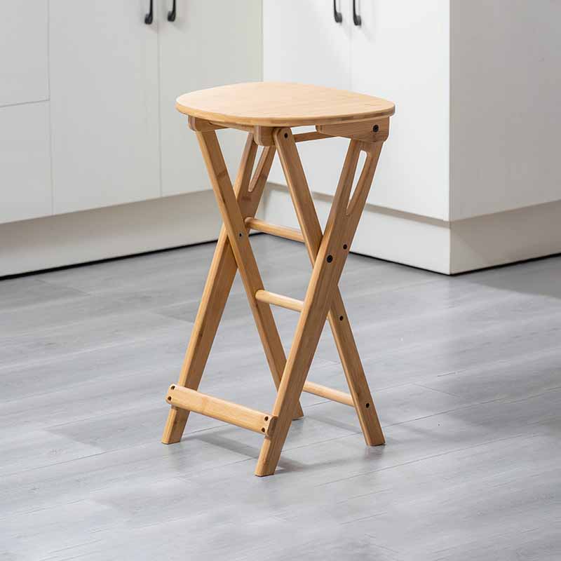 Indoor Minimalism Armless Wood Barstools Folding Counter Stools, 1 Piece