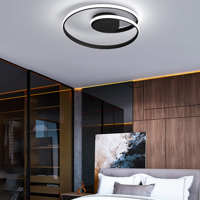 LED Ceiling Mounted Light Simplicity Flush Ceiling Light Fixtures with Silicone Shade