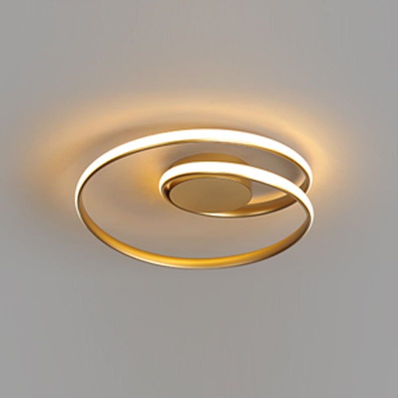 LED Ceiling Mounted Light Simplicity Flush Ceiling Light Fixtures with Silicone Shade