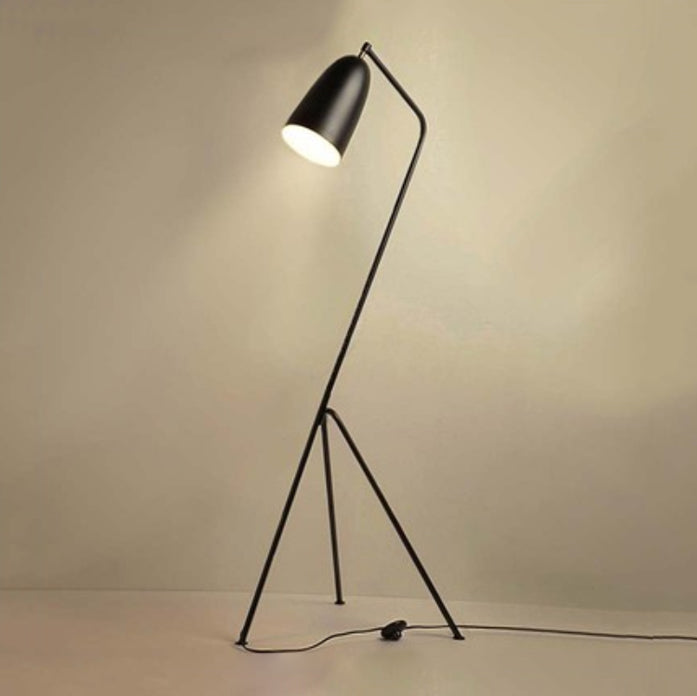 Macaron Tripod Floor Lamp Metal 1-Light Living Room Floor Light with Swivel Shade