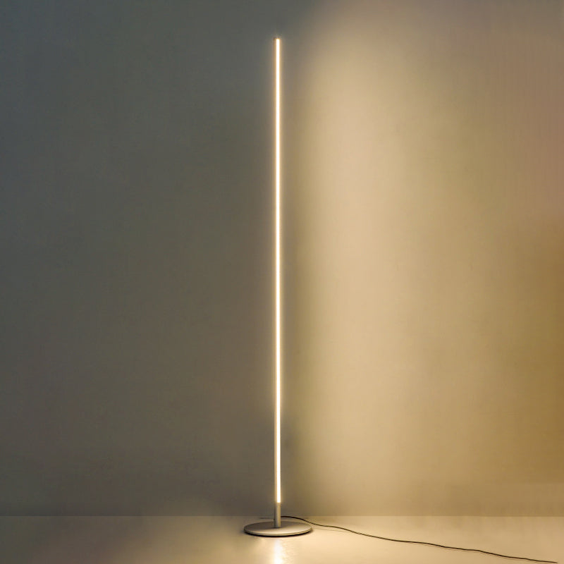 Linear Shape Metal Floor Lamp Modern Style 1 Light Floor Lamp Fixture