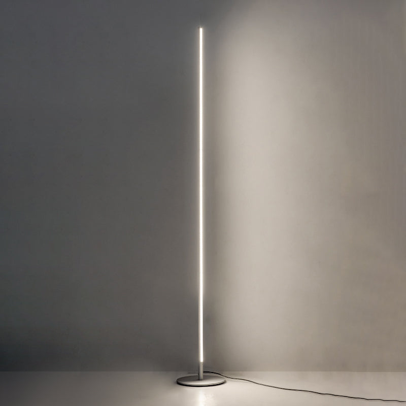 Linear Shape Metal Floor Lamp Modern Style 1 Light Floor Lamp Fixture