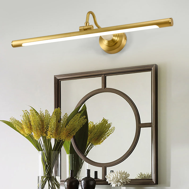 Linear Metal Wall Donce Modern Style 1 Light Light Lighting Light en latón