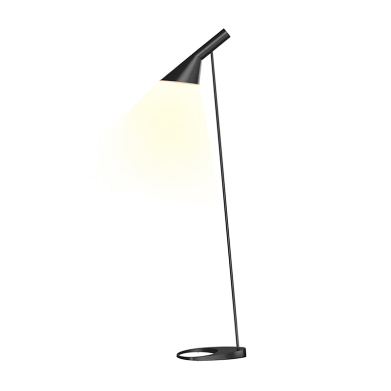 Metal Funnel Shape Floor Lamp Modern Style 1 Light  Floor Lamp Fixture