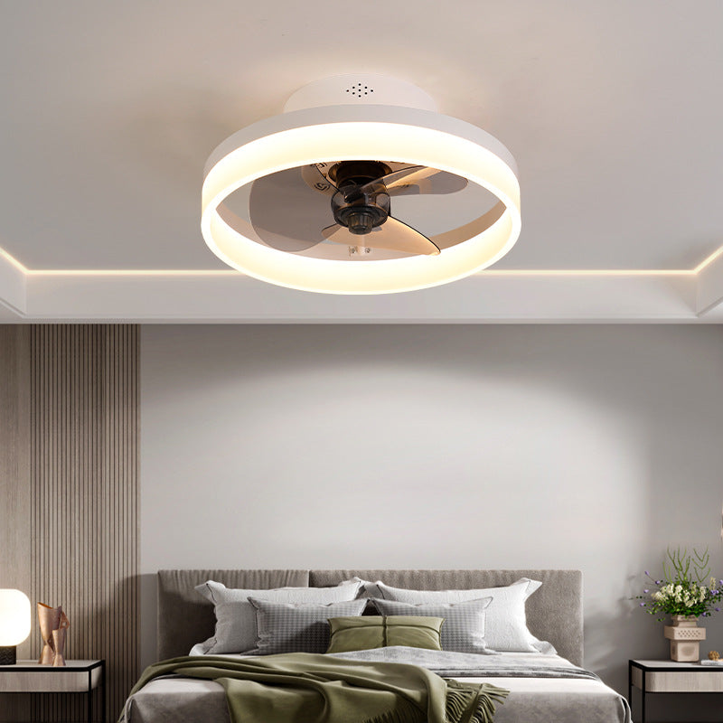 Éclairage de ventilateur de plafond de style moderne Métal 1 plafond léger lampe à fans pour chambre à coucher