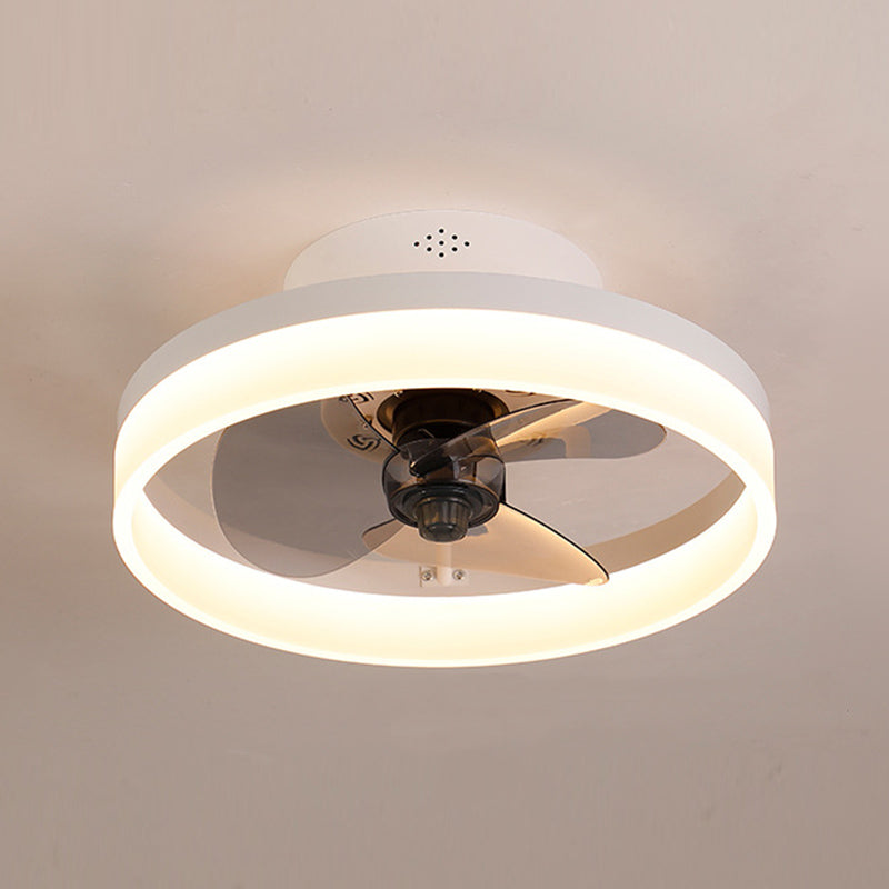 Éclairage de ventilateur de plafond de style moderne Métal 1 plafond léger lampe à fans pour chambre à coucher