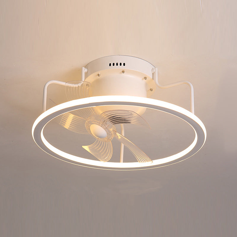 Éclairage de ventilateur de plafond de style moderne Métal 1 plafond léger lampe à fans pour chambre à coucher