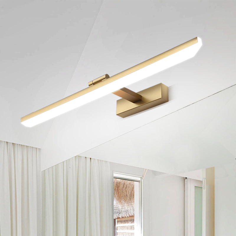 Luz de tocador LED lineal lámparas de pared moderna luz delantera de espejo moderno con sombra acrílica