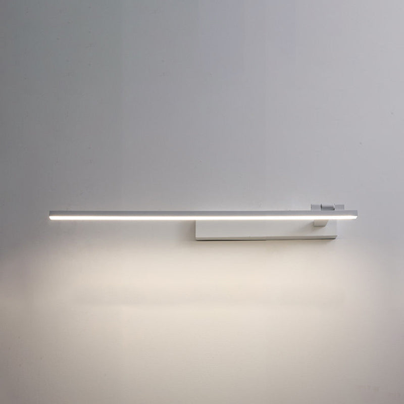 Lámpara de espejo lineal de metal lámpara de luz minimalista de pared LED de montaje liviano